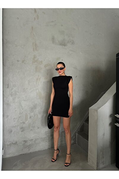 Laluvia Fekete bélelt nulla ujjú ruha