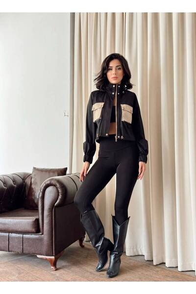 MİSSCİXFASHİON Jachetă cu glugă pentru femei, cu detaliu de buzunar și închid...