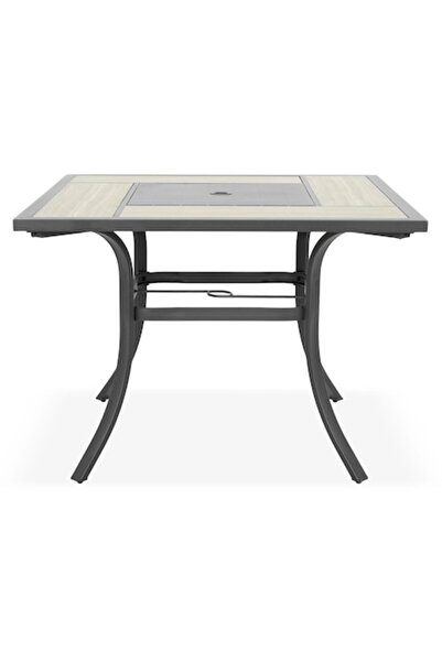 Maison Mex Garden/terrace dining table MALI L.101 l.101 H.72 black/cream