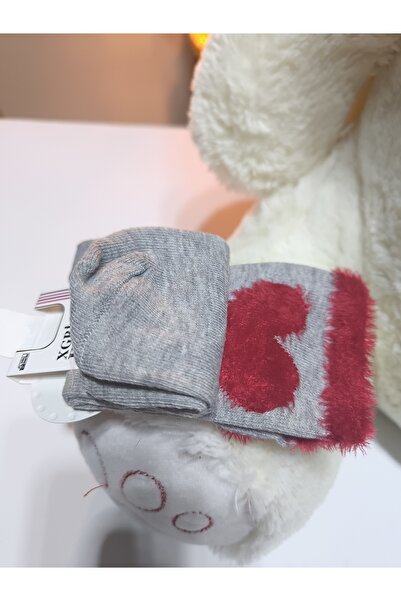 Şimo Butik Girl's Plush Detailed Socks Soft Breathable Anti-Sweat