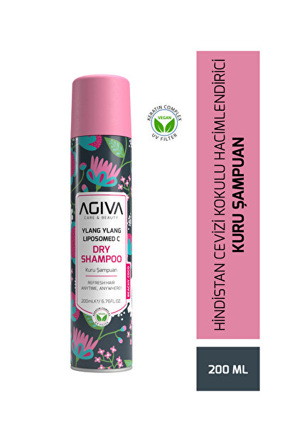 Agiva Care&Beauty Ylang Ylang Liposomed C Hindistan Cevizi Kokulu Hacimlendirici Kuru Şampuan-Vegan