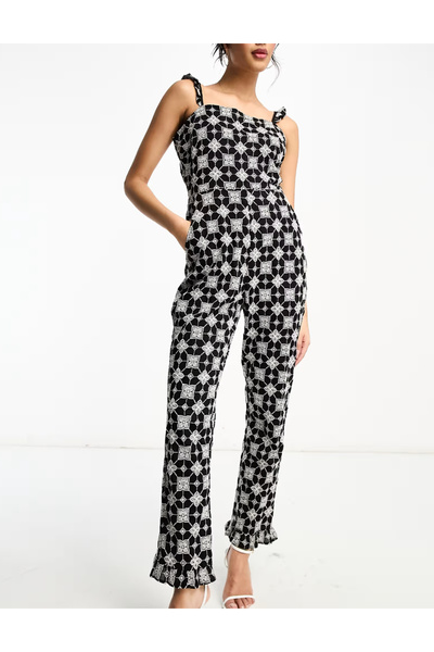 Never Fully Dressed NEVER FULLY DRESSED long jumpsuit, black