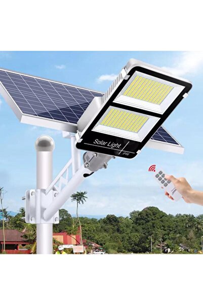 RFAN Lampă stradală LED, impermeabilă IP65, cu panou solar, 100W, cu telecomandă