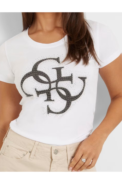 Guess Tricou Guess, alb