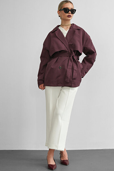 hakimoda Oversize Kruvaze Trençkot