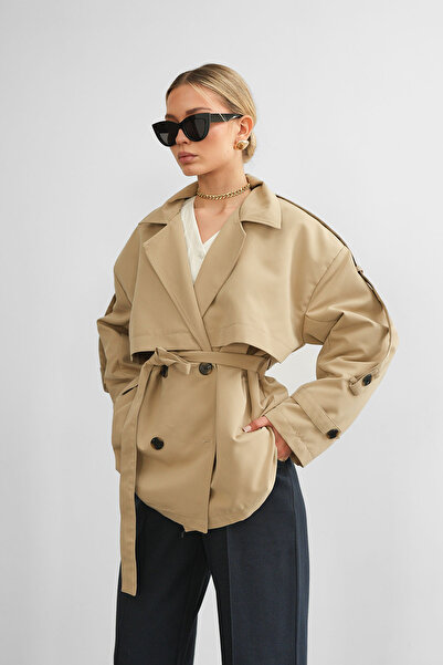 hakimoda Oversize Kruvaze Trençkot