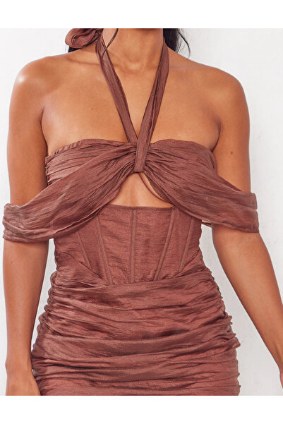 Pretty Little Thing PRETTYLITTLETHING mini dress, brown