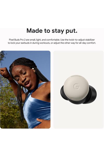 Google Pixel Buds Pro 2 - Wireless Earbuds with Active Noise Cancellation - Peony