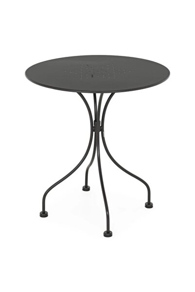 Maison Mex Round garden/terrace table BOULEVARD H.71 D.65 black