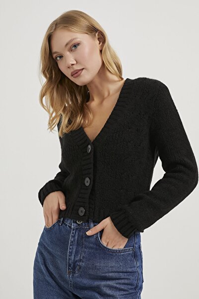 Arma Life Armalife 1101 knitted buttoned women's cardigan with knit details
