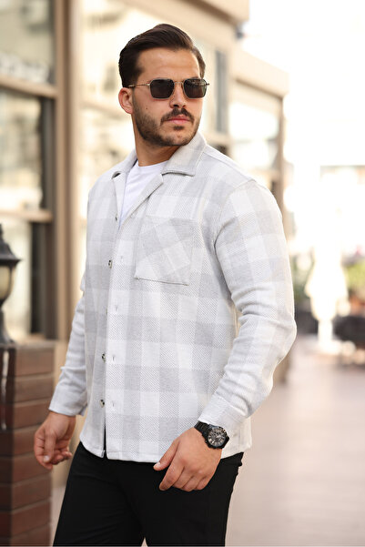 Enuygunenmoda Men's Relax Fit Comfortable Cut Lumberjack Checkered Single Pocket Winter a Quality Shirt