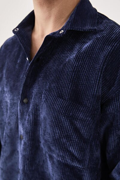 Rocqerx X-0002 Corduroy Shirt with Pocket Detail