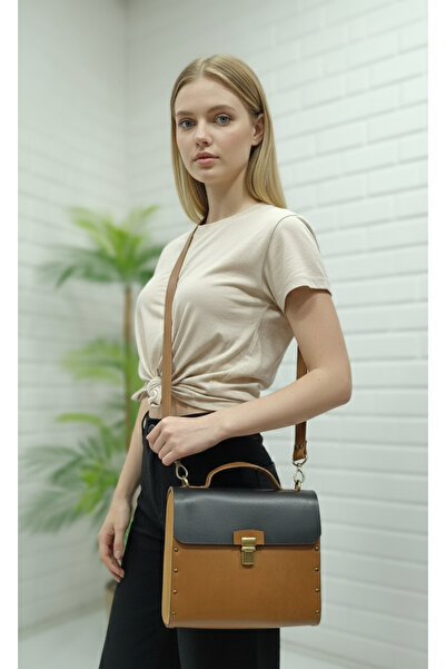 MARSEDO جلد طبيعي بحواف خشبية للنساء