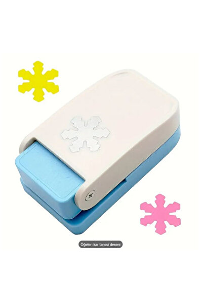 Bp Bizden Pastacılık Kar Tanesi Desenli Kağıt Delici, Scrapbooking Aracı, PVC...