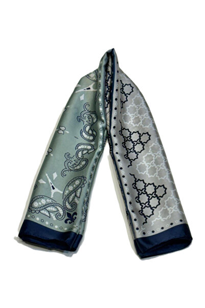 Nish&Chic وشاح من الساتان منقوش