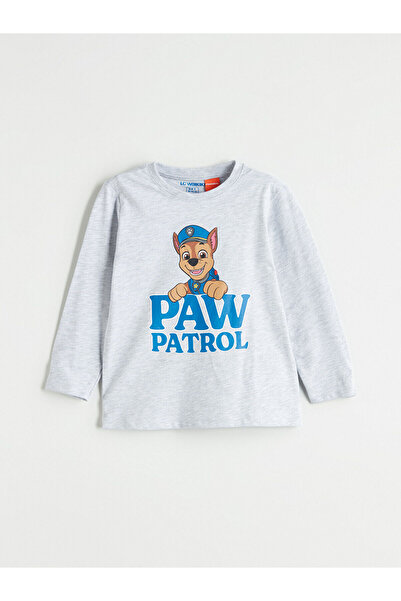 LC Waikiki LCW Kids Bisiklet Yaka Paw Patrol Baskılı Erkek Çocuk Pijama Takımı