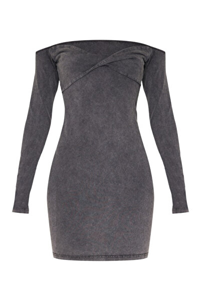 Pretty Little Thing PRETTYLITTLETHING mini dress, gray