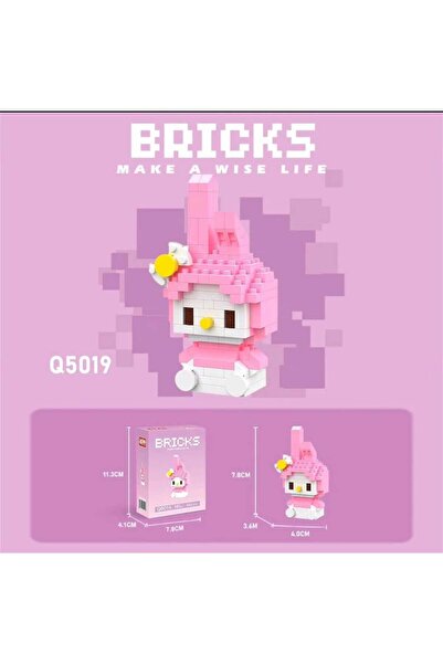 BTİCARET Bricks My Melody | Kuromi Yapı Oyuncak – Sevimli Karakter Yapı Oyuncağı