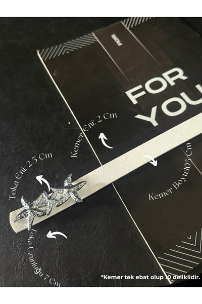 Fiori Curea pentru femei cu cataramă argintie cu stea din 2 piese, curea pentru jachetă, curea pentru cămașă, curea pentru rochie