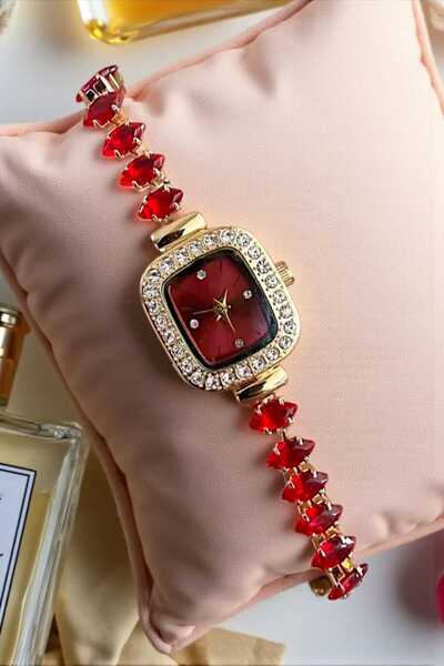 Neorney Stylish and Glamorous Women's Wristwatch with Stone Band, Perfect for...