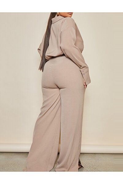 Pretty Little Thing PRETTYLITTLETHING jumpsuit, beige