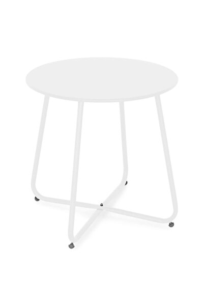 Maison Mex Masuta cafea gradina/terasa AZROU H.45,5 D.45 alb