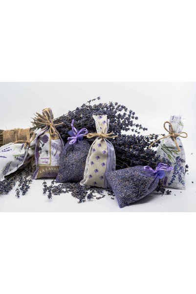 Lavanda Sudului Sacoșă de bumbac cu flori de lavandă