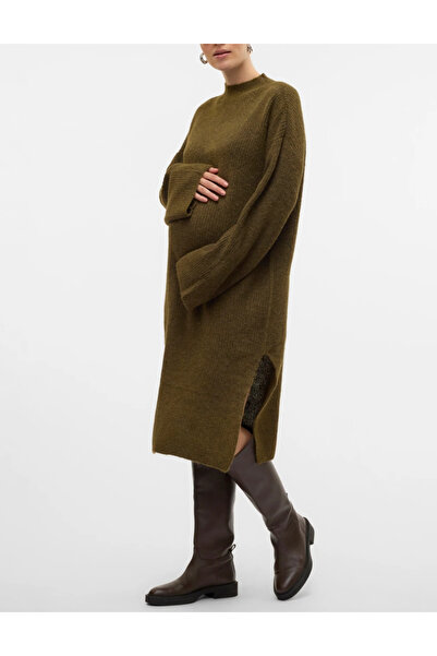 MAMALICIOUS Mamalicious knitted dress, khaki