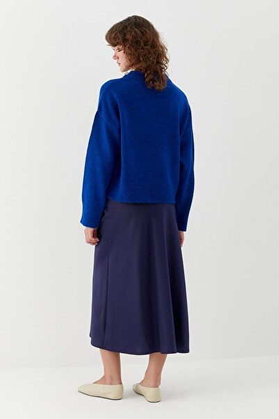 MARKALİSTE Basic Knitwear Sweater Saks Blue