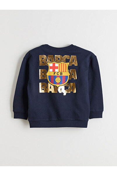 LC Waikiki Φούτερ για αγόρια Peak New Season Barcelona με τύπωμα με λαιμόκοψη