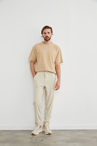 CALİA Men's Relaxed Fit Striped Jogger Pants