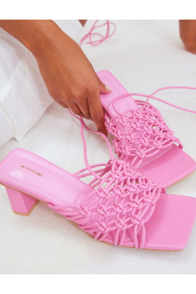 Pretty Little Thing PRETTYLITTLETHING Heeled Sandals, pink