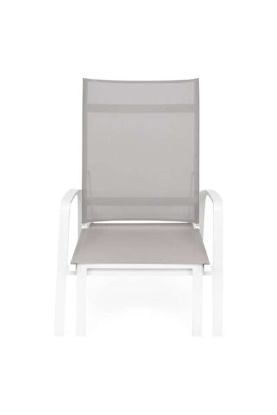 Maison Mex Sezlong gradina/terasa, COSMO, L.193,5 l.67 H.56 cm, alb/latte