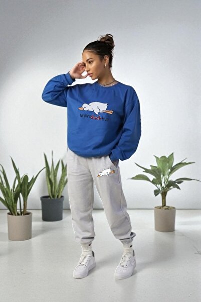 Wish BF Огромна качулка с принт на патица, зимна спортна екипировка с памучна...