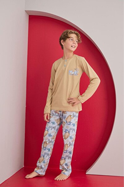 LARİCE KİDS ERKEK ÇOCUK UZUN KOL PİJAMA TAKIMI