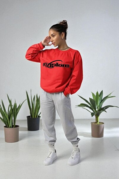 Wish BF supradimensionat Explore cu imprimeu cu glugă Set de trening de iarnă...