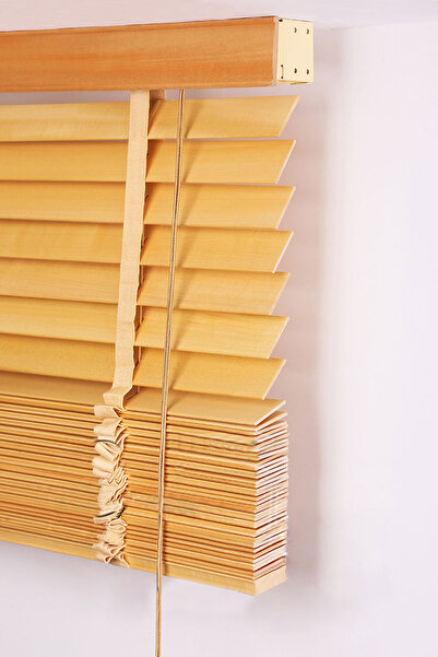 Miage Jaluzi Perde Ceviz Renk 35mm Ofis Modern Ve Tüm Mekanlar Için