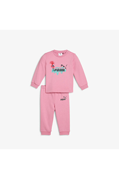 Puma X Trolls Crew Bebek Pembe Eşofman Takımı