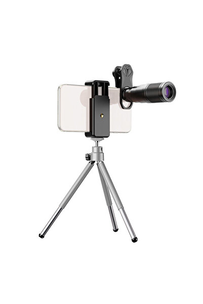 APEXEL 4in1 HD Pro Phone Lens Set, Apexel, Telephoto 22X, Tripod, Multi Layer, 4K, Universal Clip