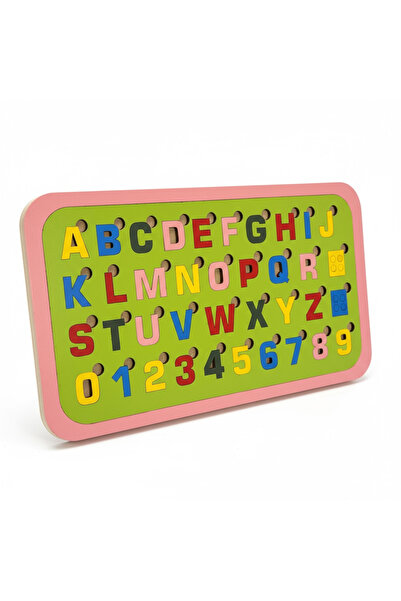 Pemina Montessori Harfler ve Sayılar Keşif Yapbozu (3 mm MDF)