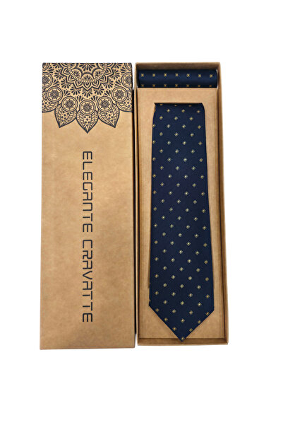 Elegante Cravatte Класичний візерунок, темно-синій колір, краватка - в спеціальній коробці