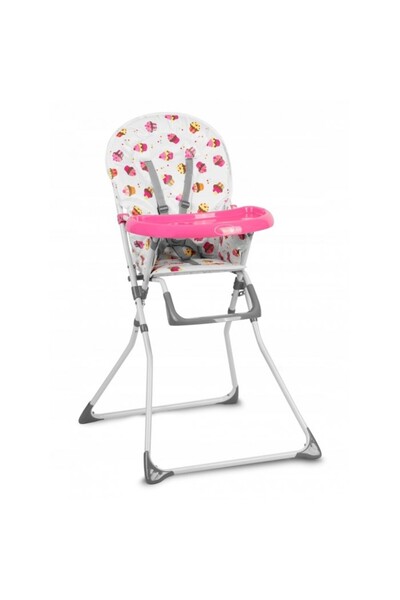 Ricokids Fando Classic High Chair, Adjustable Recline&Safety Straps, Easy-Cle...