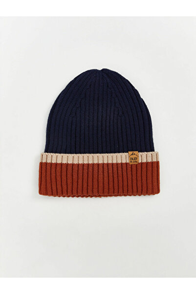 LC Waikiki Lcw Color Blocked Boy's Beret and Neck Collar (W5)