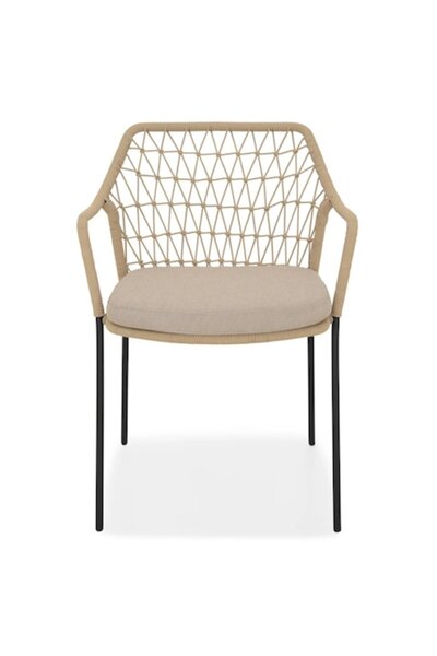 Maison Mex Set 4 scaune de grădină/terasă, JAMAICA, L.59,5 l.58 H.82,5 cm, ne...