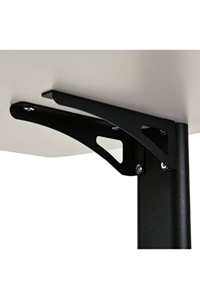 DATMAN Mobile table Height adjustable manually, Castors, Height 72-76cm, Side table for bedroom/bed, Laptop