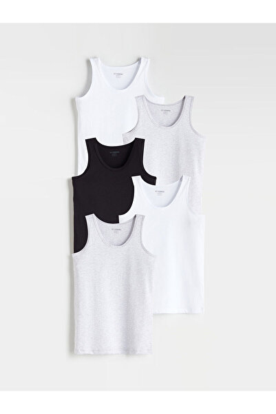 LC Waikiki Özmarka New Season Crew Neck Boys' Undershirt 5-Piece Set