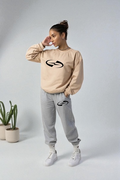 Wish BF oversized Star με τύπωμα με κουκούλα Σετ αθλητικής φόρμας χειμερινό, ...