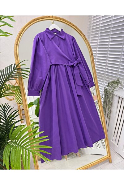 onix İlyun Elbise mor