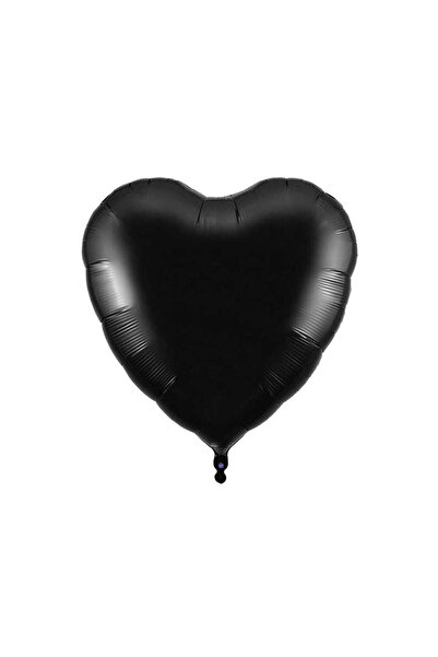 kidspartim بالون صغير على شكل قلب مقاس 10 بوصة باللون الأسود 5 قطع