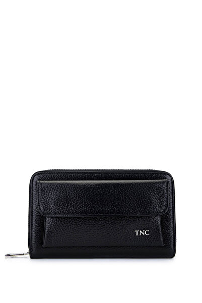 Tamer Tanca Men's Genuine Leather Black Float Handbag